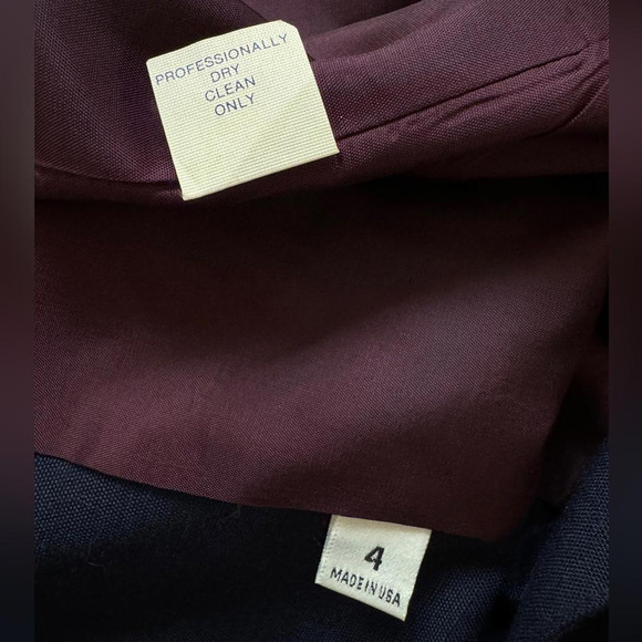 Vintage ‘90s Evan Picone Petites Navy Blue Single Breasted Blazer - Picture 8 of 8